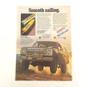 Vintage 1978 Dodge Pickup Truck Print Ad Offroad 4x4 Car Show Display Garage Art